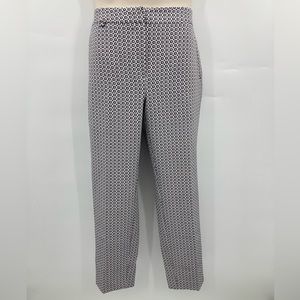 Adrianna Papell Women’s White/ Black Patterned Dress Pants